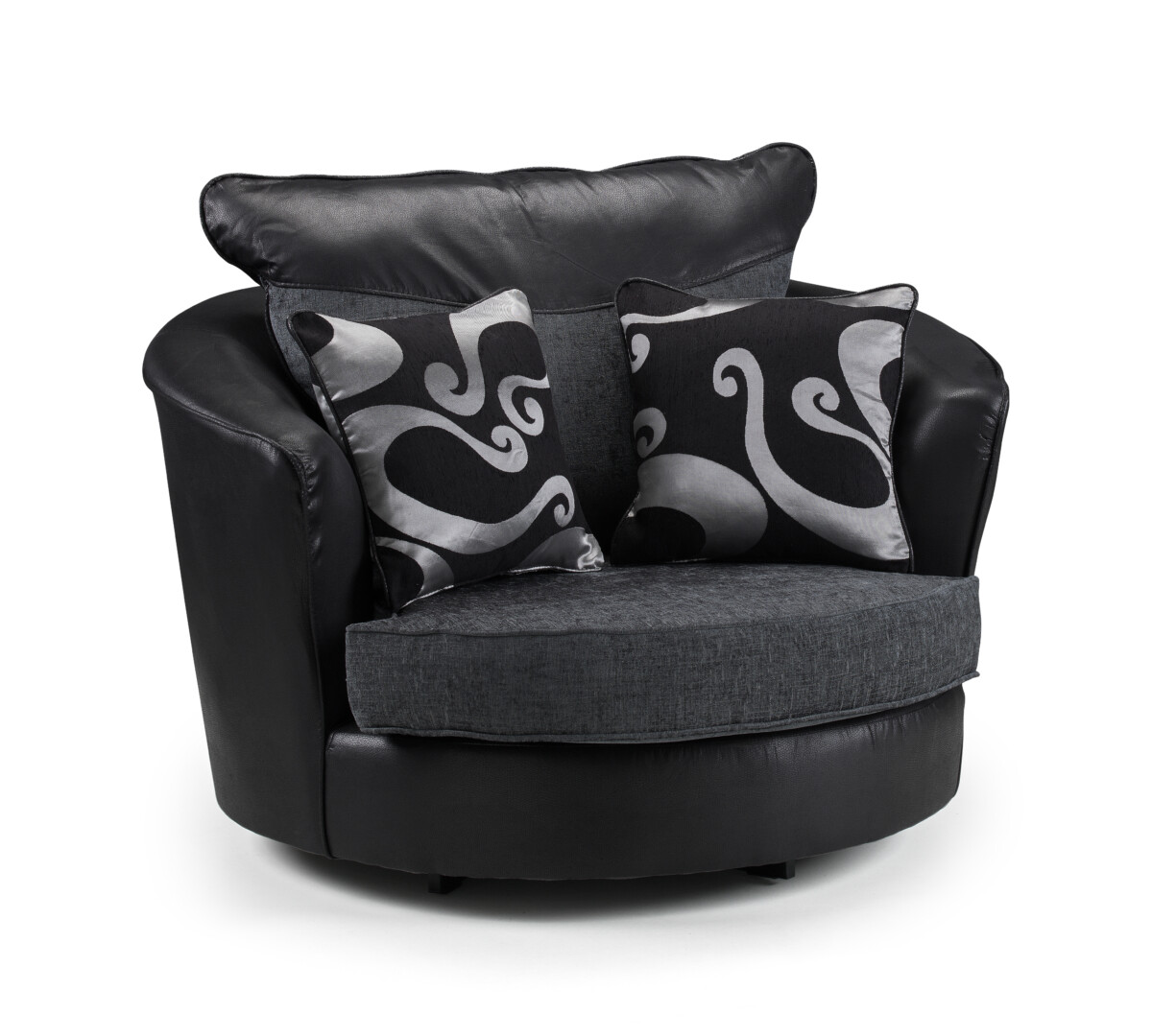 Farrow Black-Grey Swivel Chair